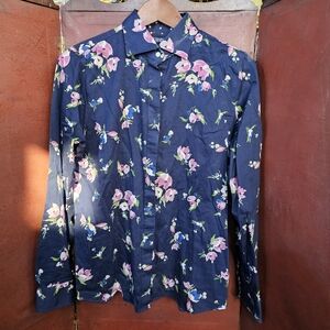 Chaps No Iron Women's Floral Blouse
